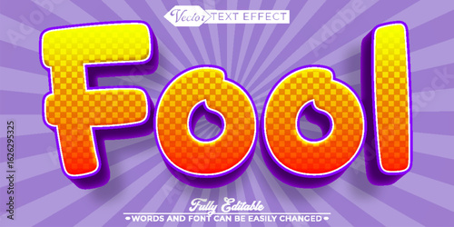  Funny and Silly Cartoon Fool Vector Fully Editable Smart Object Text Effect