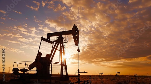 Capturing the rugged essence of desert oilfield bases, these background images showcase oil pumps standing tall amid vast, arid landscapes—where sand dunes meet industrial might. 