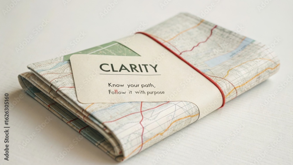 Map with Clarity Message for Purposeful Journey Planning and Exploration Map with Clarity Message for Purposeful Journey Planning and Exploration