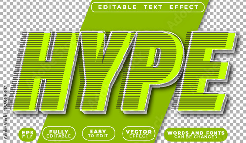  Hype Buzz Trend Viral Excitement Popular Editable Vector Text File