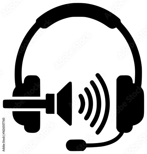 Headphone on the table with music player in the hand on the neck in the bag on the desk with microphone in the studio on the ear with sound system nearby always