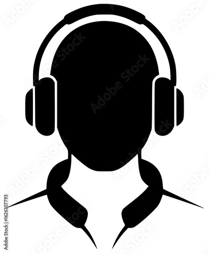 Headphone on the table with music player in the hand on the neck in the bag on the desk with microphone in the studio on the ear with sound system nearby always
