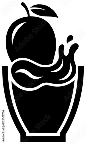 mango hanging from tree and being picked by farmer on kitchen counter served as smoothie