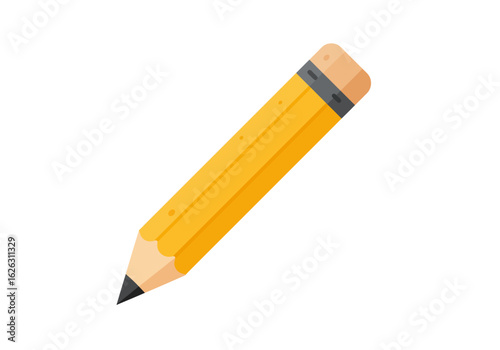 A vibrant sharpened pencil resting ready to write or draw