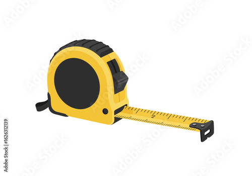 Yellow Tape Measure Unfurling Length