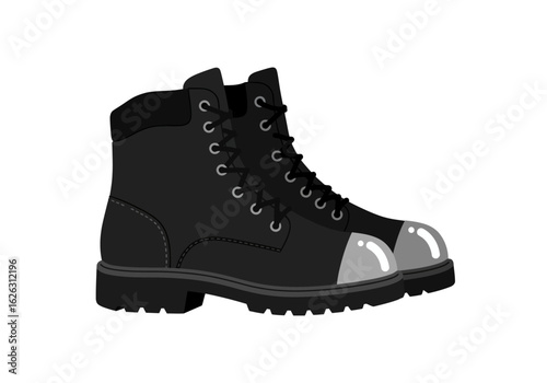 Industrial steeltoe boots rugged protection  modern style