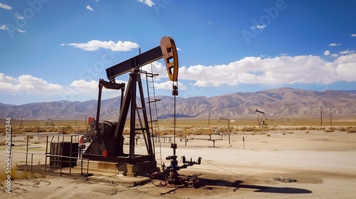 Capturing the rugged essence of desert oilfield bases, these background images showcase oil pumps standing tall amid vast, arid landscapes—where sand dunes meet industrial might. 