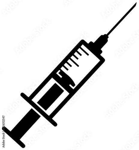 Nurse holds syringe with clear liquid and doctor injects medicine into patient