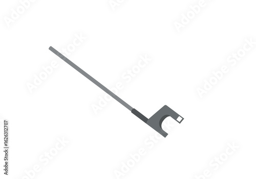 Gray metal bar ends in horseshoe wdarker hand grip