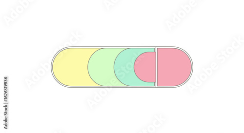 Colorful Capsule Flat Design
