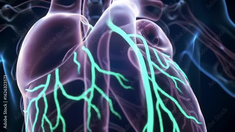 Heart Anatomy Animated Visualization of the Human Cardiovascular System ...