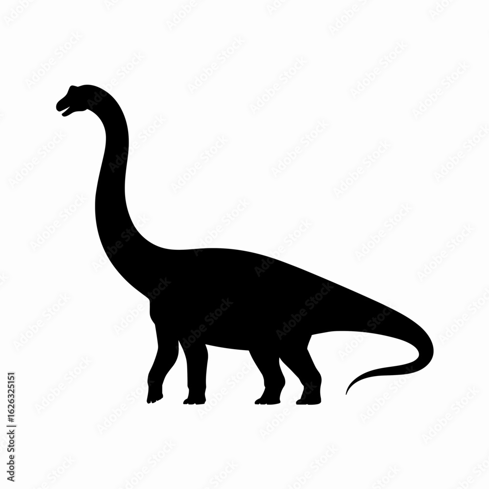 Fototapeta premium Brachiosaurus silhouette