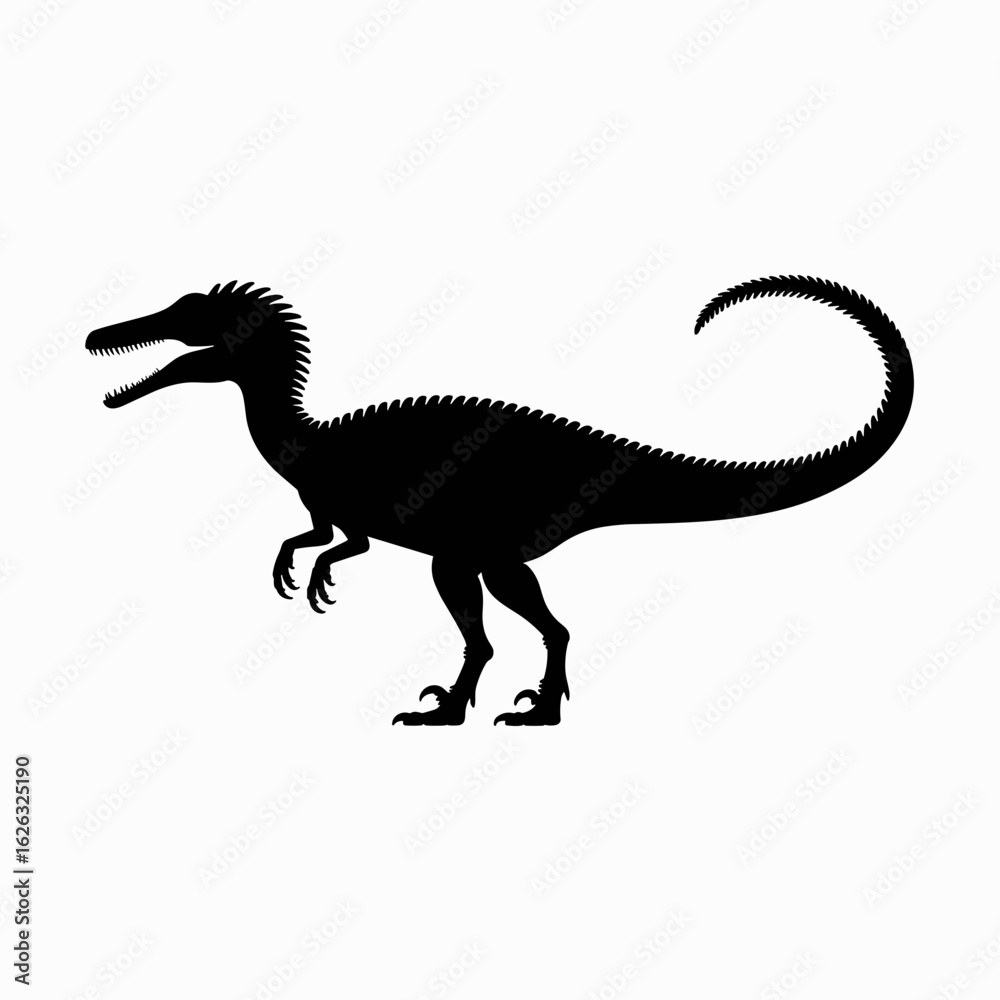 Fototapeta premium Velociraptor Silhouette