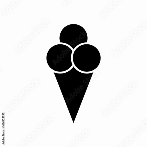 Triple Scoop Ice Cream Icon