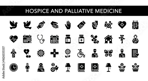 Hospice and Palliative Medicine Icons