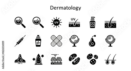 Dermatology and Skin Care Icons