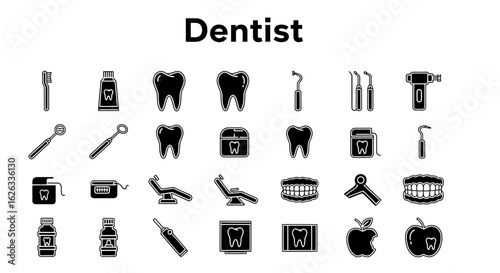 Dentist and Oral Care Icons