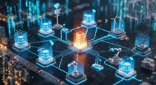 Digital Infrastructure Connecting Autonomous Technology In Smart City Network