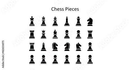 Chess Pieces and Strategy Icons