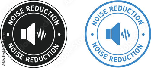 Noise Reduction sign on white background