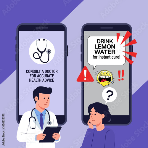 Health Advice: Seeking Professional Help vs. Unverified Claims, Weighing Reliable Sources vs. Misleading Medical Information