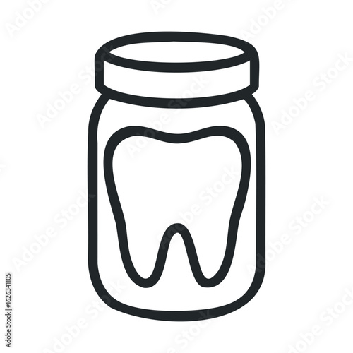 Tooth preservation jar concept for dental health practices