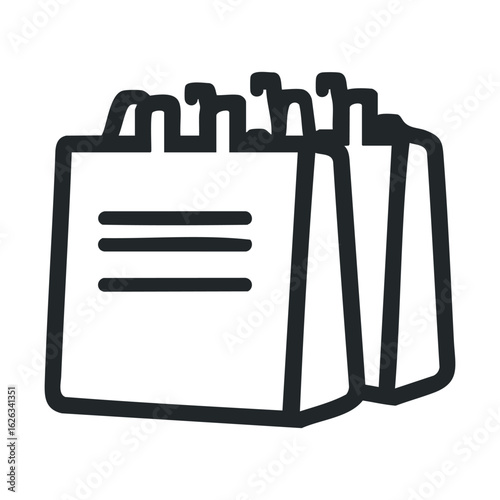 Shopping bags design for retail branding and marketing materials