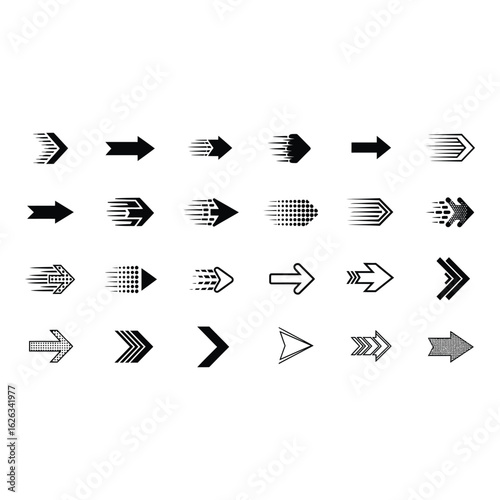 Set of Modern Arrow Icons