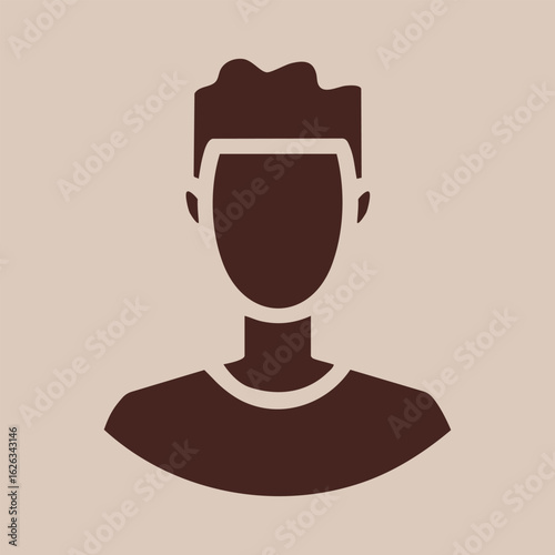 Silhouette of a young person with short hair against a simple background, representing youth and individuality