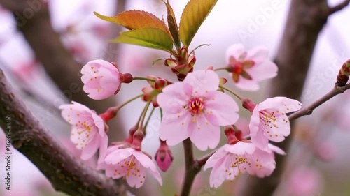 pink cherry blossom videos of fruit and flowers for commercial needs product advertisements generated vo2