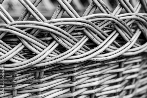 close up of a basket weave