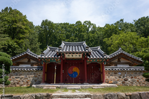 Nogangseowon in Korea. Seowon is a Joseon Dynasty school.
