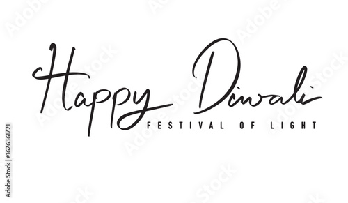 happy diwali festival of light text font calligraphy hand written lettering script black color happy diwali festival of light culture india religious greeting oil lamp auspicious hanukka happy diwali 