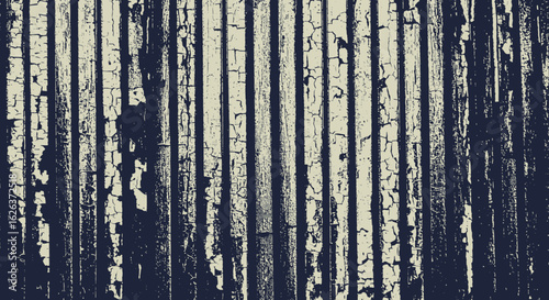 Vector Minimalist Geometric SVG Illustration of Cracked Tree Bark Pattern in Black and White Flat Style