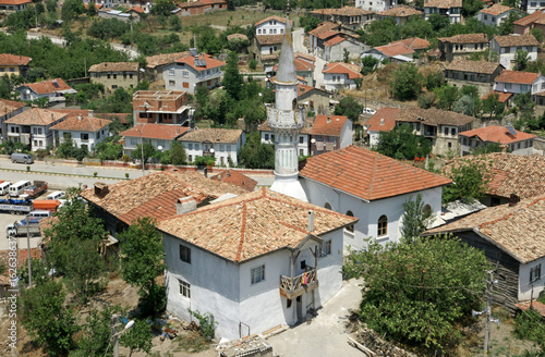 A view of the historical Tarakli Town in Sakarya, Turkey. Famous for its old Ottoman houses and streets, Tarakli is a touristic area.