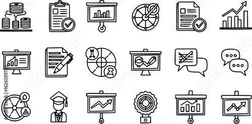 Hand-Drawn Presentation Icons
