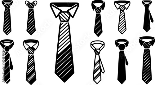 Stylish Tie Icons
