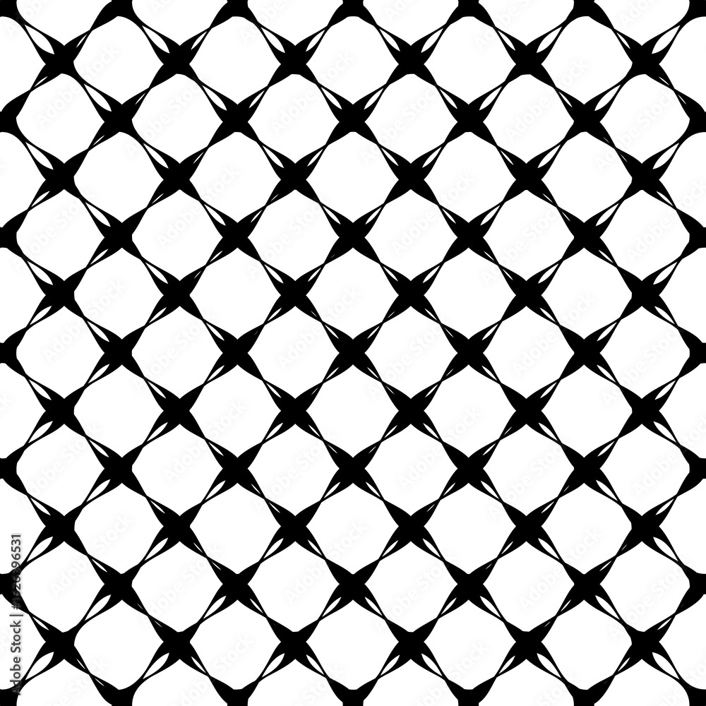 Fototapeta premium Abstract Optical Art Background Featuring Repeating Concentric X-Shapes. fabric pattern