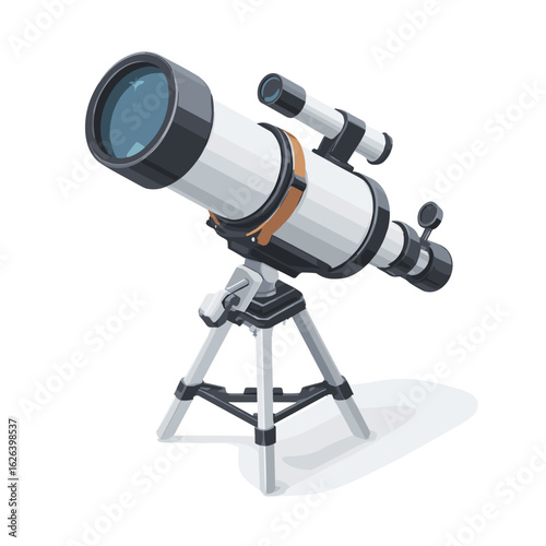 Telescope designed for stargazing with intricate details and sturdy construction for observing celestial phenomena