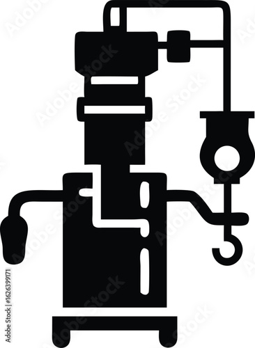 anesthetic machine silhouette