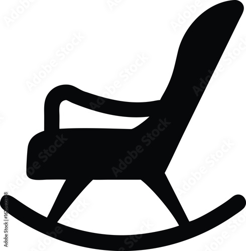 elegant rocking chair silhouette