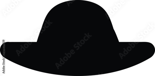 flat summer hat silhouette