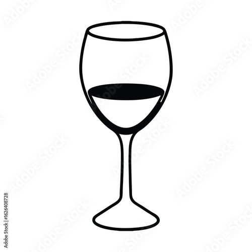 wine glass clipart vector