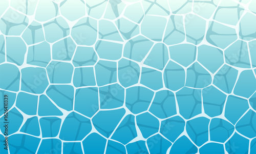 Editable blue abstract water surface texture vector for summer brand backgrounds