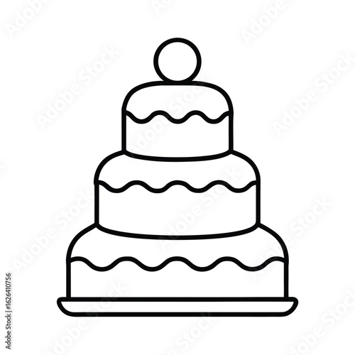 wedding cake clipart vector