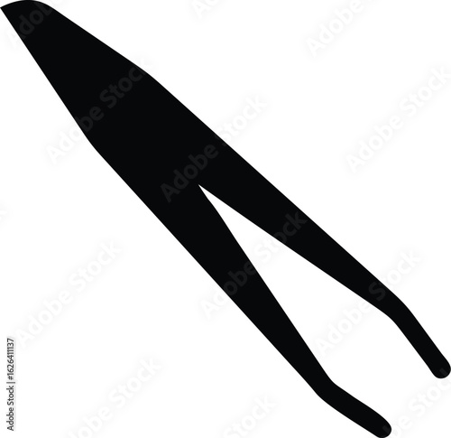 lash tweezers silhouette