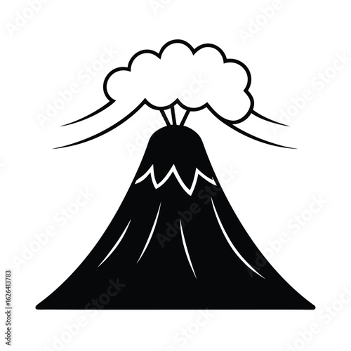 volcano eruption vector