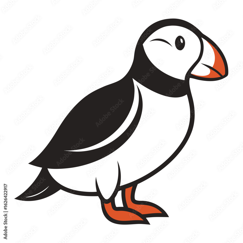 Fototapeta premium vector illustration of cartoon bird