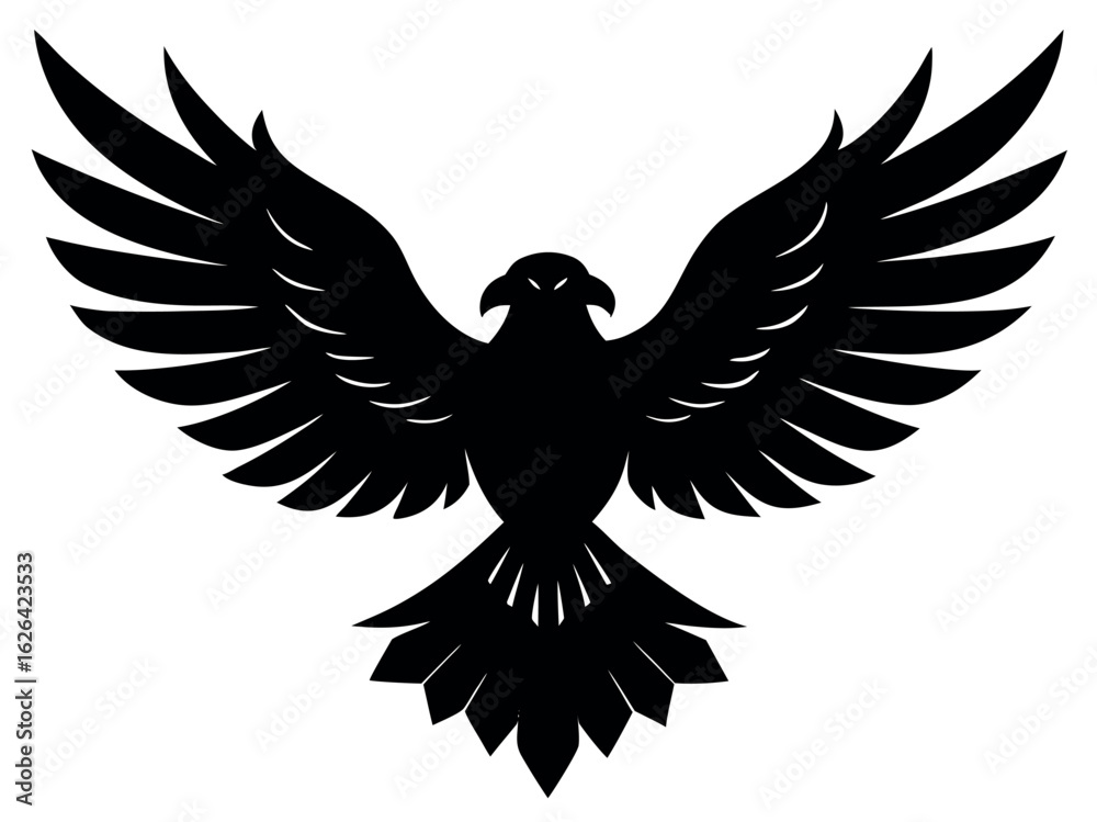 Obraz premium eagle with wings vector art