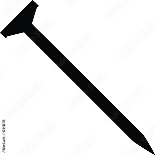 steel nail silhouette